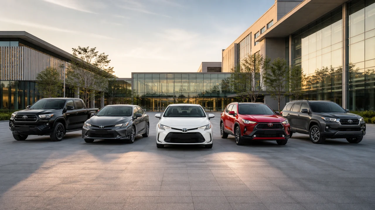 Frota de veículos Toyota para empresas