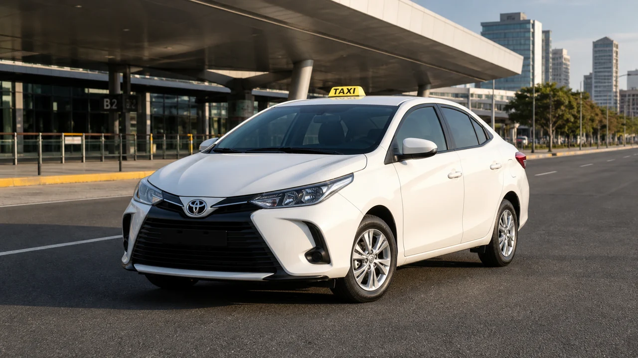 Toyota Yaris preparado para atendimento a taxistas